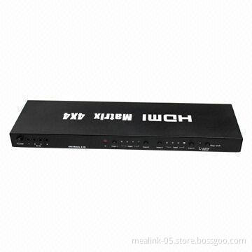 HDMI Matrix, 4 to 4 Switcher with Upgrading Function IR and EDID